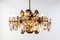Brass and Glass Lens Chandelier by Gaetano Sciolari, Italy, 1960s, Image 16