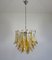 Murano Glass Amber Petals Chandeliers from Mazzega, 1970s, Set of 2 7