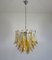 Murano Glass Amber Petals Chandeliers from Mazzega, 1970s, Set of 2, Image 7