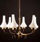 Brass and Murano Glass Chandelier from Stilnovo, Italy, 1960s, Image 11