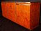 Chrome and Burl Wood Credenza, Italy, 1970s 2