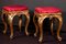 Italian 18th Century Gilt-Wood Stools, 1750s, Set of 2, Image 10