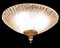 Eisfarbene Deckenlampe aus Muranoglas von Barovier E Toso, 1950er 8