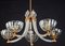 Italian Art Deco Chandelier from Barovier & Toso, 1940s 3