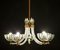 Italian Art Deco Chandelier from Barovier & Toso, 1940s 11