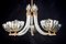 Italian Art Deco Chandelier from Barovier & Toso, 1940s 7