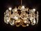 Brass and Glass Lens Chandelier from Gaetano Sciolari, Italy, 1960s 4