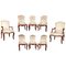 French 18th Century Dining Chairs and Armchairs, 1760s, Set of 8, Image 1