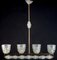 Italian Art Deco Murano Glass Chandelier in the Style of Gio Ponti, 1940s 3