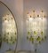 Glass Blocks with Gold Tulip Sconces from Barovier & Toso, 1940s, Set of 2 8