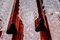 Lampadario a quattro livelli Tronchi in vetro di Murano, anni '60, Immagine 7