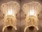Apliques de pared italianos de cristal de Murano de Barovier & Toso, años 70. Juego de 2, Imagen 7