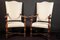 Italian 19th Century Walnut Carved Armchairs, Set of 2 2