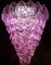 Pink Shell Murano Glass Chandelier, 1980s 5