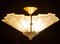 Art Deco Brass Mounted Fan Shape Chandelier 2