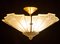 Art Deco Brass Mounted Fan Shape Chandelier, Image 2