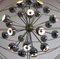 Italian Multi Light Sputnik Chandelier with Chrome Lamps from Reggiani, 1970s 7