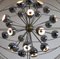 Italian Multi Light Sputnik Chandelier with Chrome Lamps from Reggiani, 1970s, Image 7