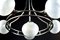 Chrome and Murano Glass Chandelier by Gino Sarfatti, 1960s 3