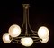 Lámpara de araña de cromo y cristal de Murano de Gino Sarfatti, años 60, Imagen 4