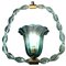 Aquamarine Murano Glass Lantern by Ercole Barovier, 1940s 1