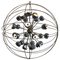 Lustre Sputnik avec Lampes en Chrome de Reggiani, Italie 1