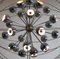 Lustre Sputnik avec Lampes en Chrome de Reggiani, Italie 7