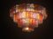 Lámparas de araña Mid-Century de cristal de Murano multicolor de Zuccheri para Venini. Juego de 2, Imagen 4