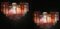 Lámparas de araña Mid-Century de cristal de Murano multicolor de Zuccheri para Venini. Juego de 2, Imagen 6