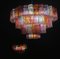 Mid-Century Multi Coloured Murano Glass Chandeliers by Zuccheri for Venini, Set of 2, Image 5