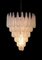 Large Italian Murano Chandelier with 52 Glass Petals Drop, 1970s, Set of 2 10