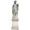 Esculturas de jardín italianas de piedra caliza de Apolo y diosa romana, 1960. Juego de 2, Imagen 7