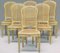 Italienische lackierte und vergoldete Stühle, 6er Set 2