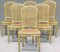 Italienische lackierte und vergoldete Stühle, 6er Set 3