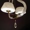 Lámpara de araña Reticello de cristal de Murano, años 40, Imagen 4