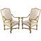 Italian Early 18th Century Painted Armchairs, Set of 2, Image 1