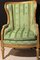 Französischer Louis XVI Armlehnstuhl aus vergoldetem Holz 6
