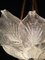 Lámpara de araña grande con hojas de cristal de Murano, años 90, Imagen 6