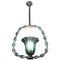 Lampe à Suspension Aquamarine en Verre de Murano par Ercole Barovier, 1940s 1