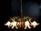 Lámpara de araña de cristal de Murano de Vistosi, años 70, Imagen 2