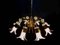 Lámpara de araña de cristal de Murano de Vistosi, años 70, Imagen 10