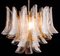 Lámpara de araña con pétalos de cristal de Murano, años 80, Imagen 6