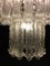 Lámpara de araña italiana de cristal de Murano estilo Venini, años 60, Imagen 4