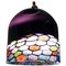 Lámpara colgante italiana con cúpula de vidrio de Leucos, años 60, Imagen 1