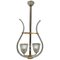 Lámpara colgante de cristal de Murano de Barovier & Toso, años 40, Imagen 1