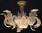 Lámpara de araña Royal dorada de Barovier & Toso, años 80, Imagen 3