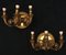 Italian Empire Style Brass Scones or Wall Lights, 1970, Set of 2 2