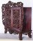 Small Chinese Openwork Wood Cabinet Depicting Dragons 8