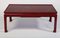 Square Red Lacquered Coffee Table 2