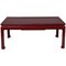 Square Red Lacquered Coffee Table 1